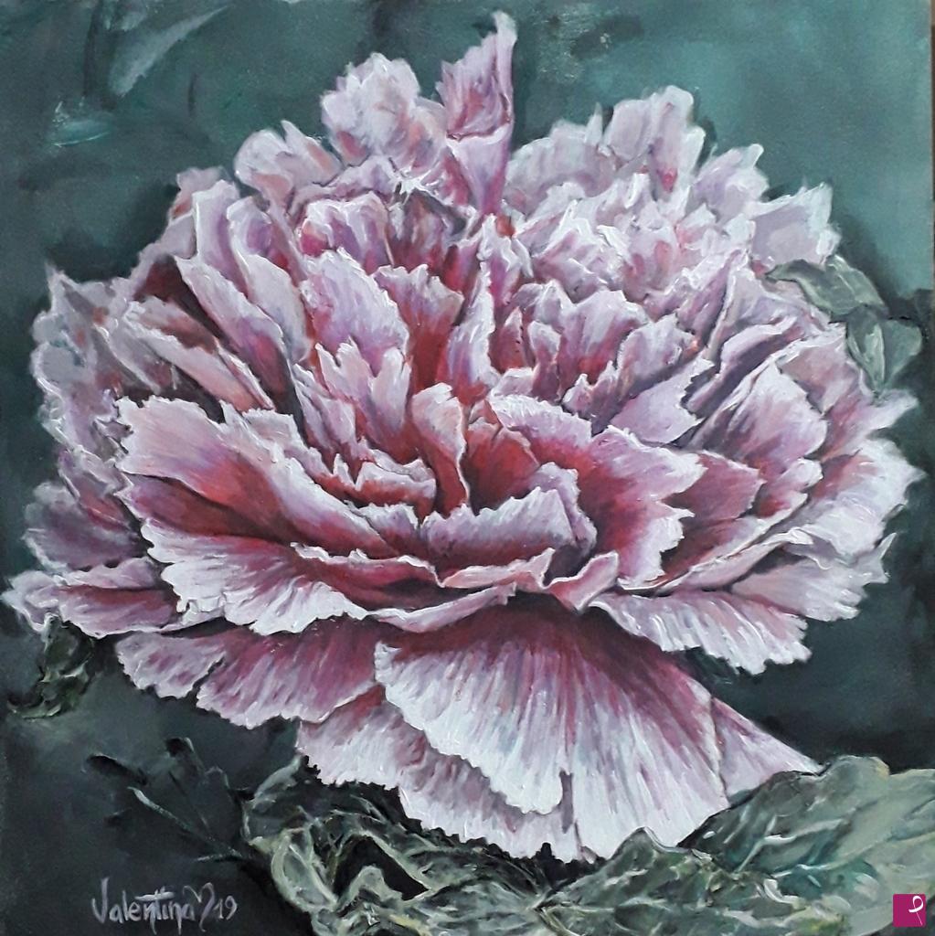 venduto quadro - Peonia in rosa - Valentina♡ | PitturiAmo® APS