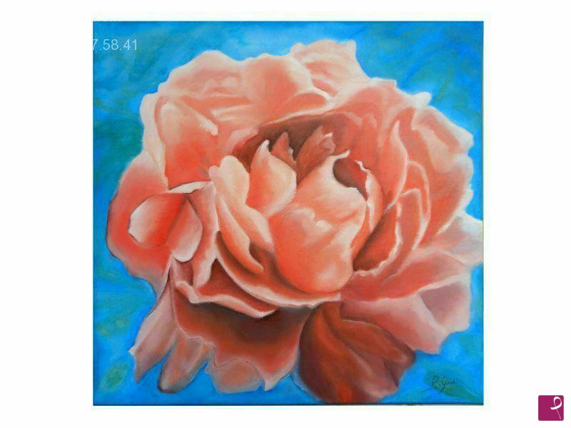 quadri in vendita online - peonia rosa