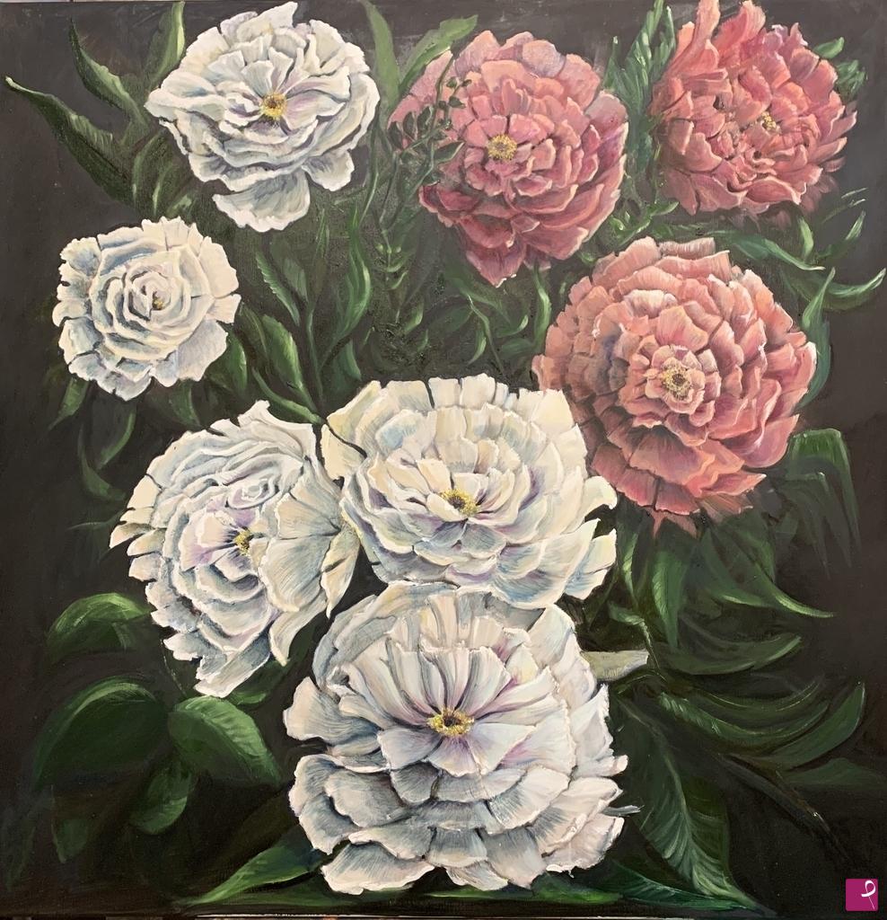 quadri in vendita online - Peonie