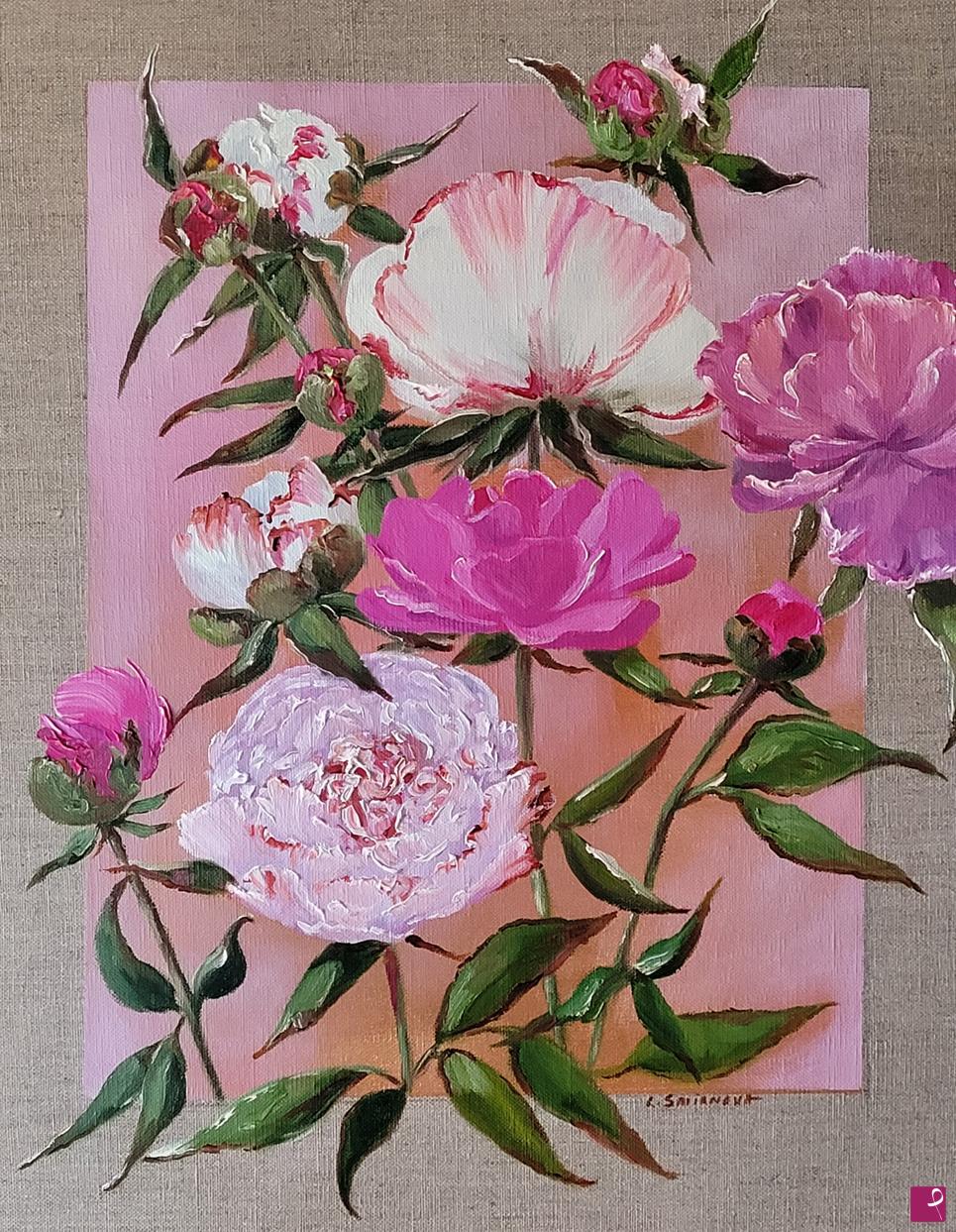 quadri in vendita online - Peonie