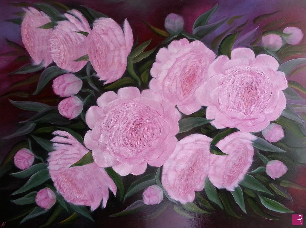 quadri in vendita online - Peonie