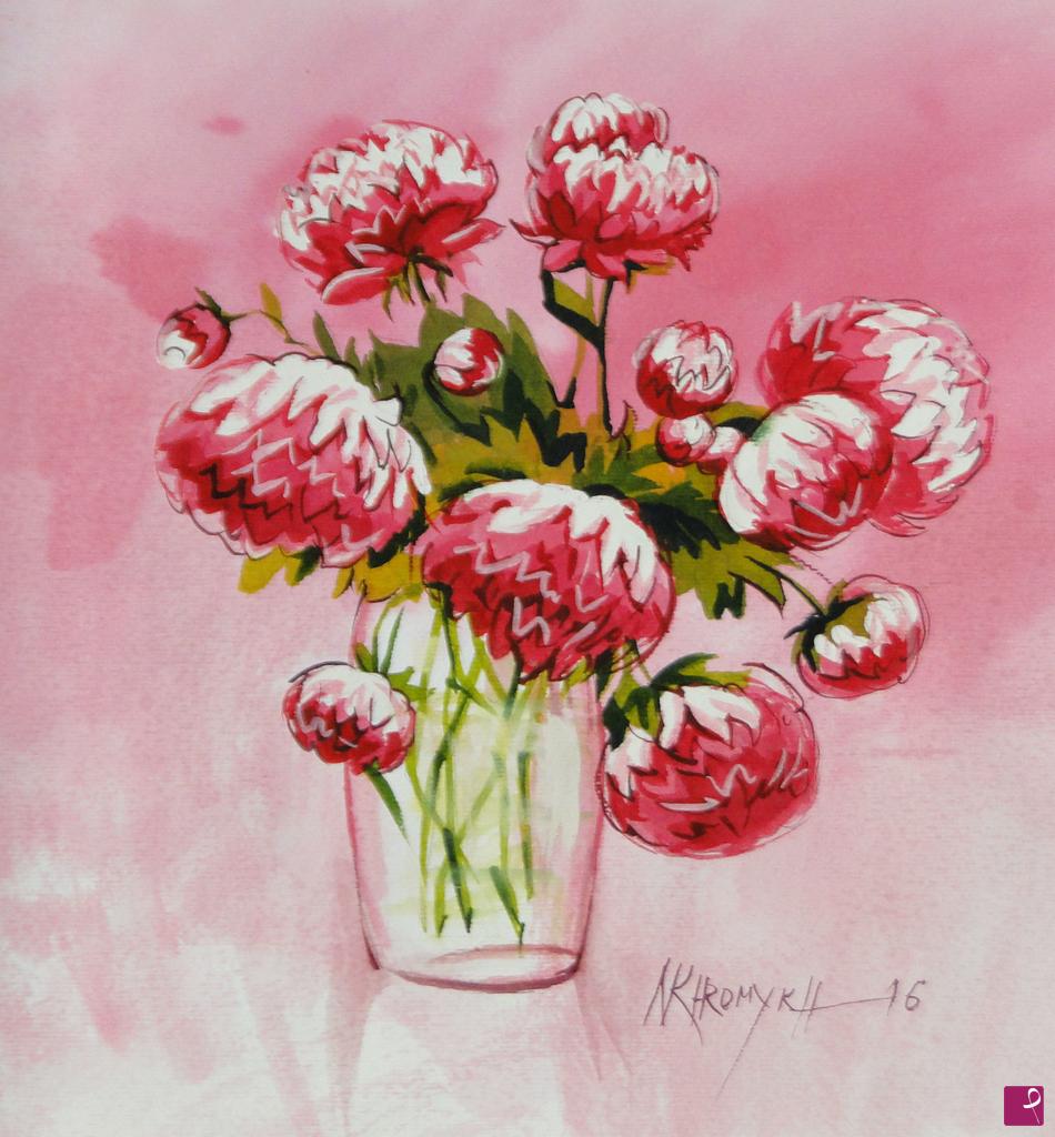 quadri in vendita online -  peonie