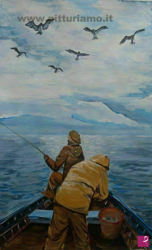 quadri in vendita online - pescatori
