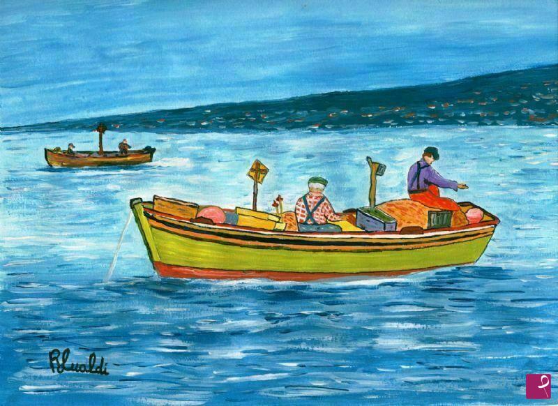 quadri in vendita online - Pescatori