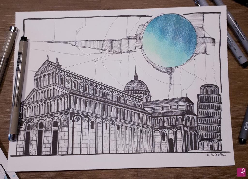 quadri in vendita online - Piazza dei Miracoli - PISA