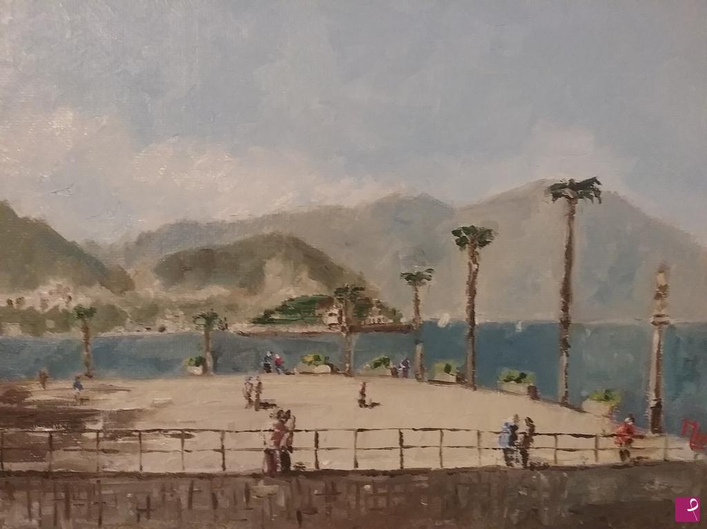 quadri in vendita online - Piazza Marconi Stresa