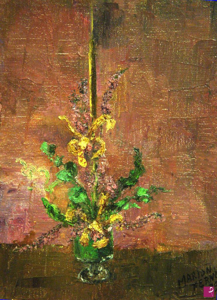 quadri in vendita online - Piccola composizione floreale con orchidee