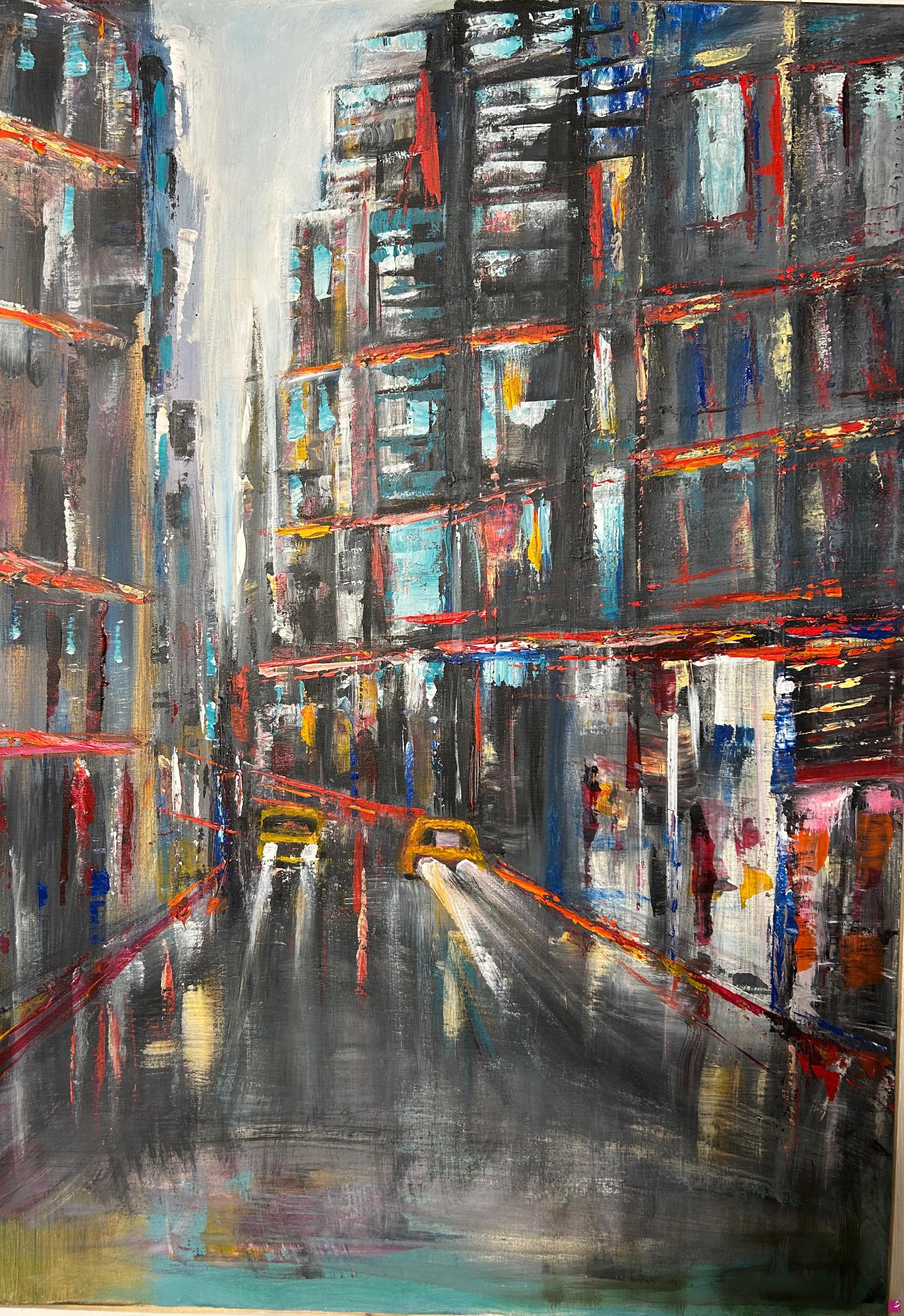quadri in vendita online - Piove a New York 