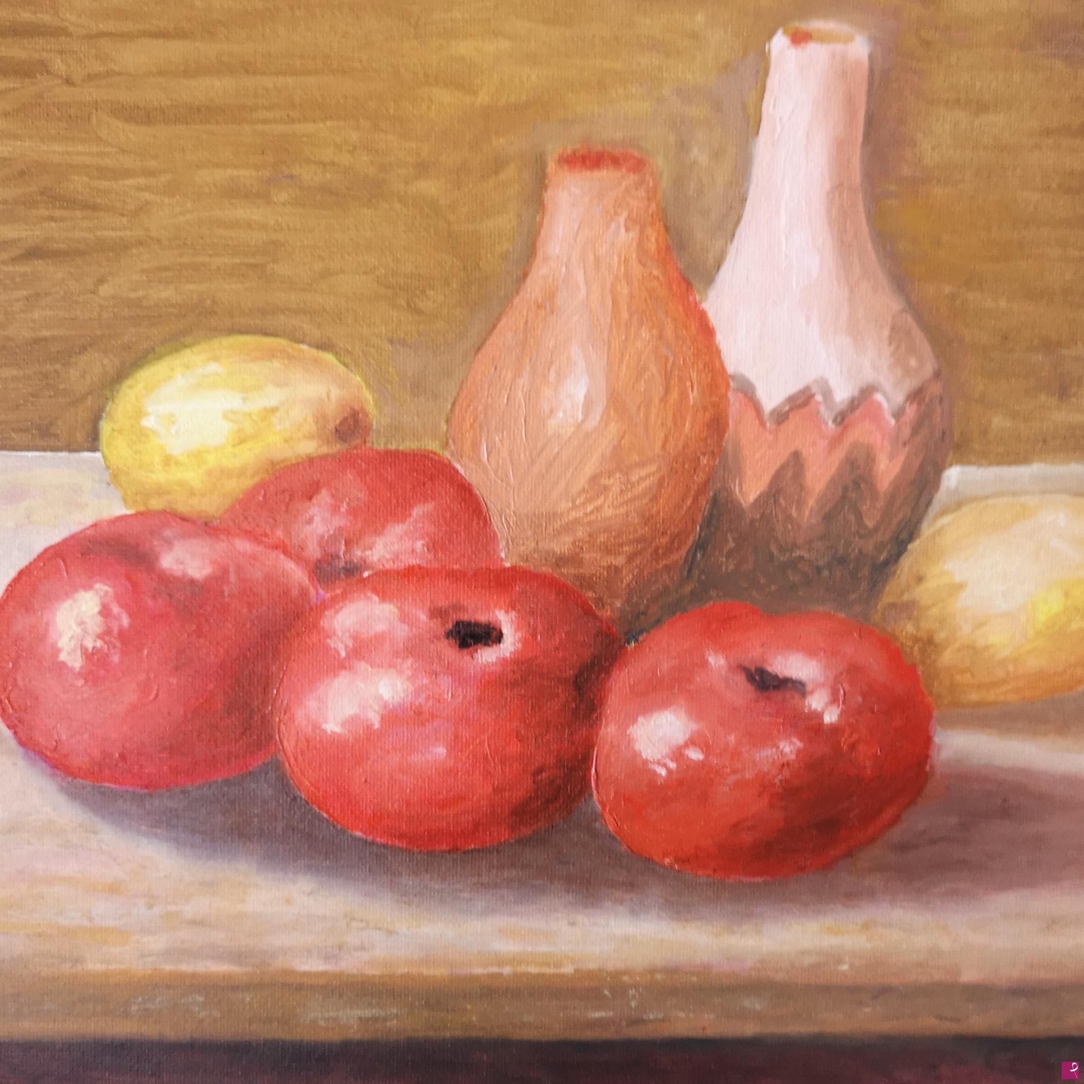 quadri in vendita online - Pomodori e limoni