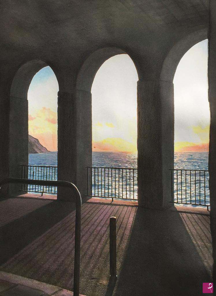 quadri in vendita online - Porticato di Scilla
