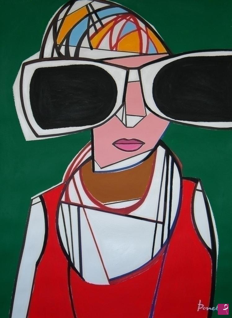 quadri in vendita online - Portrait de Peggy Guggenheim