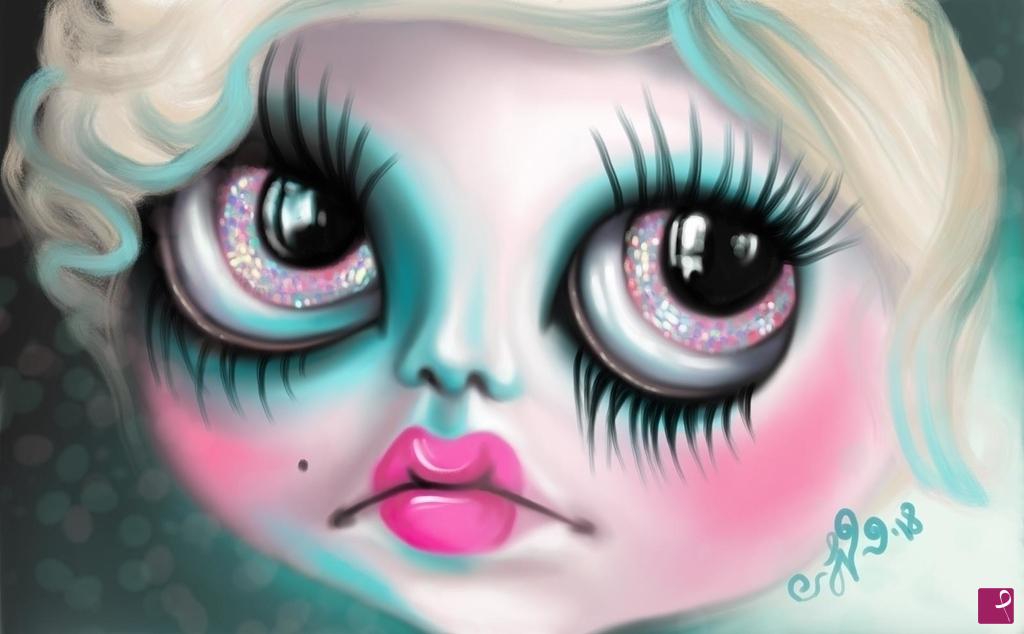 quadri in vendita online - Portrait Doll 6