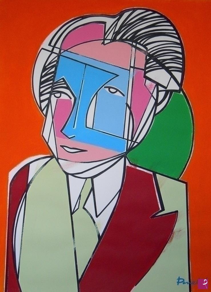 quadri in vendita online - Portrait of Frank Lloyd Wright