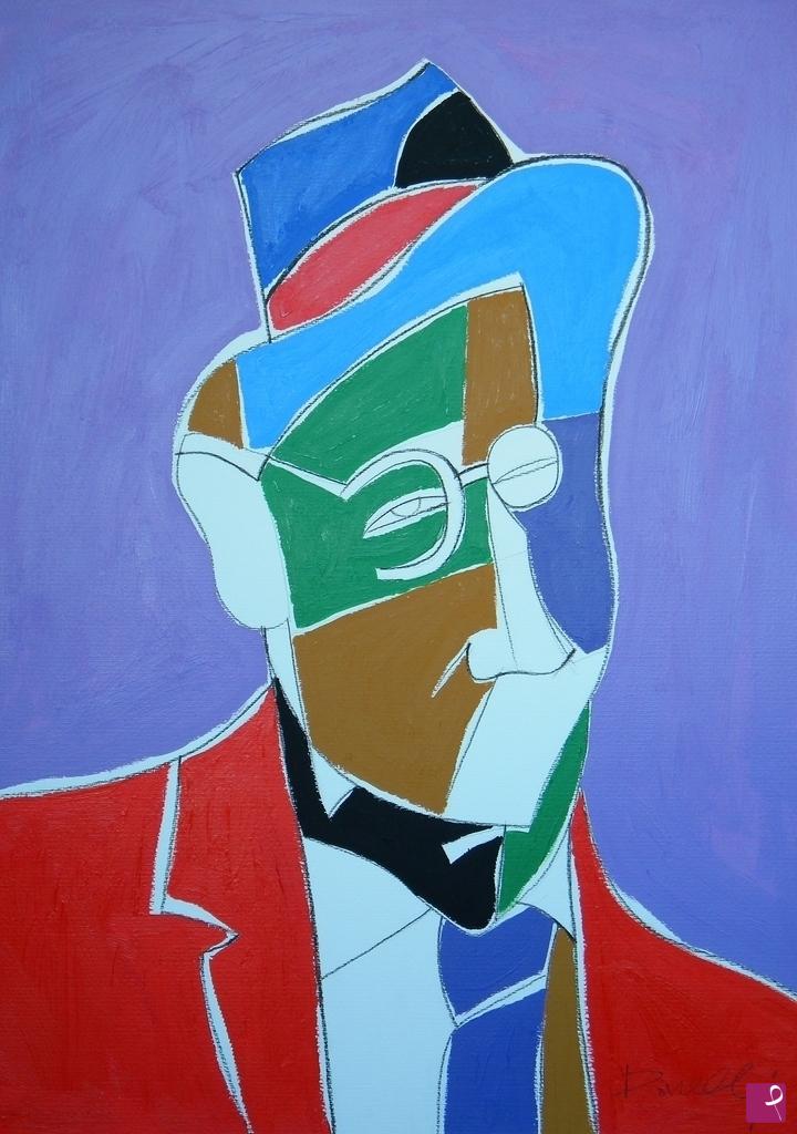 quadri in vendita online - Portrait of James Joyce