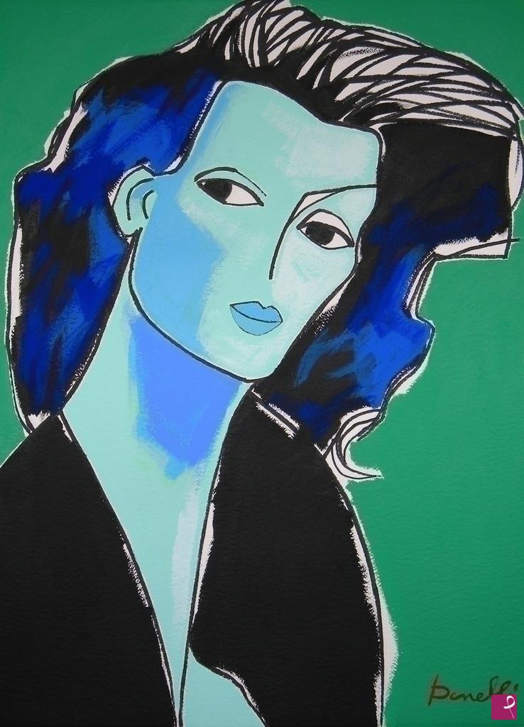 quadri in vendita online - Portrait of woman