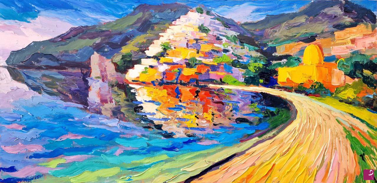 quadri in vendita online - Positano, riflessi
