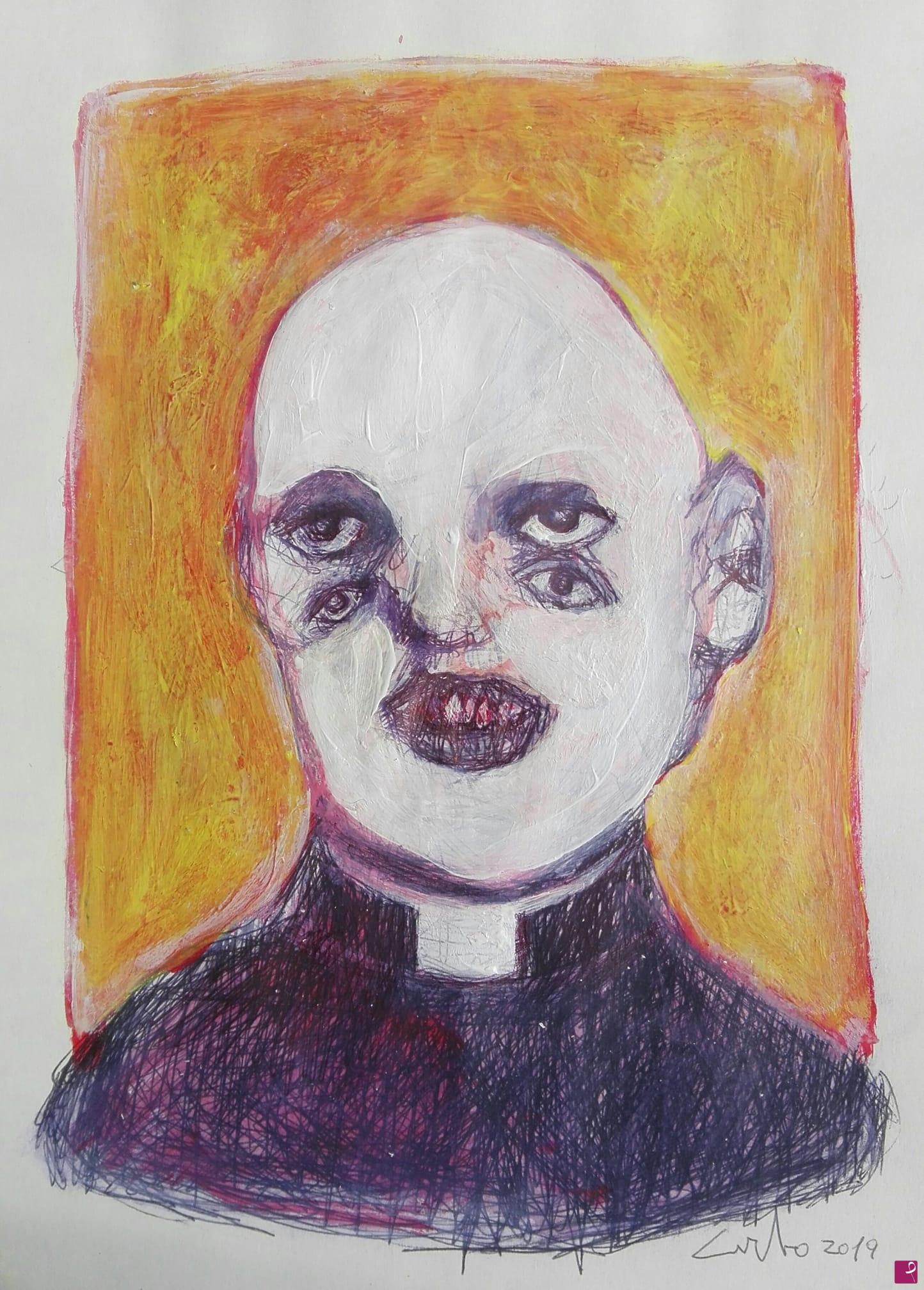 quadri in vendita online - Priest I