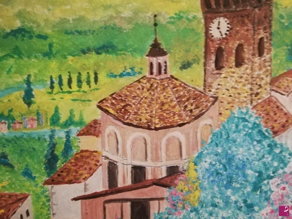 quadri in vendita online - Primavera a San miniato 
