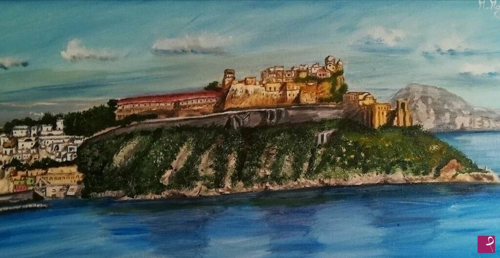 quadri in vendita online - Procida... Torre Murata