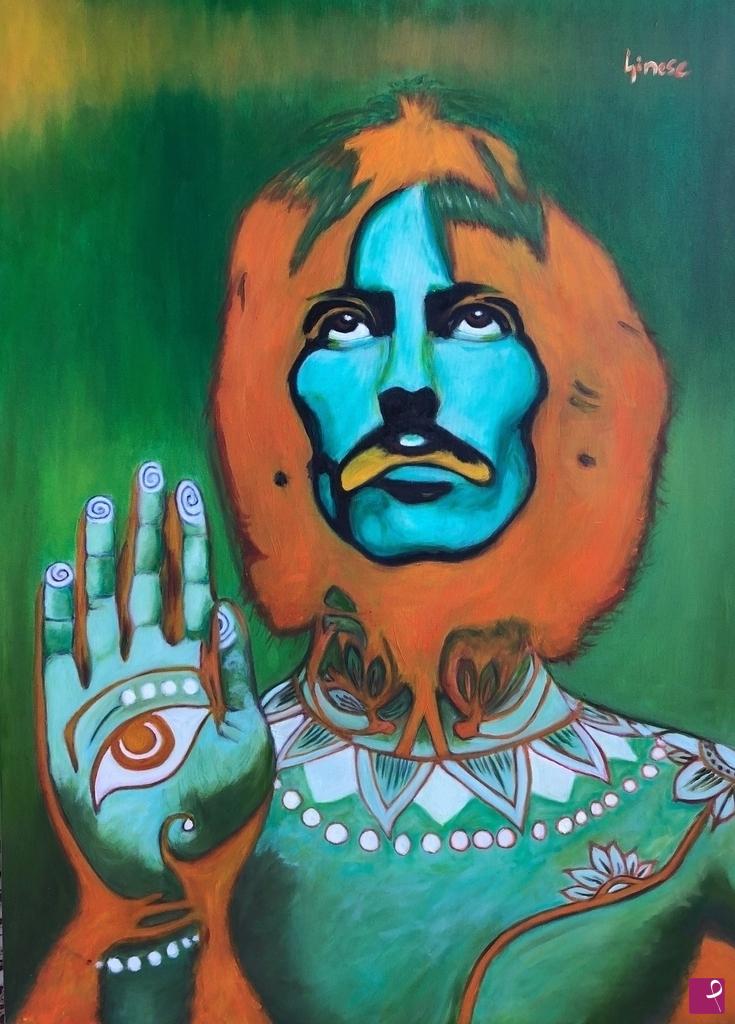 quadri in vendita online - Psychedelic George