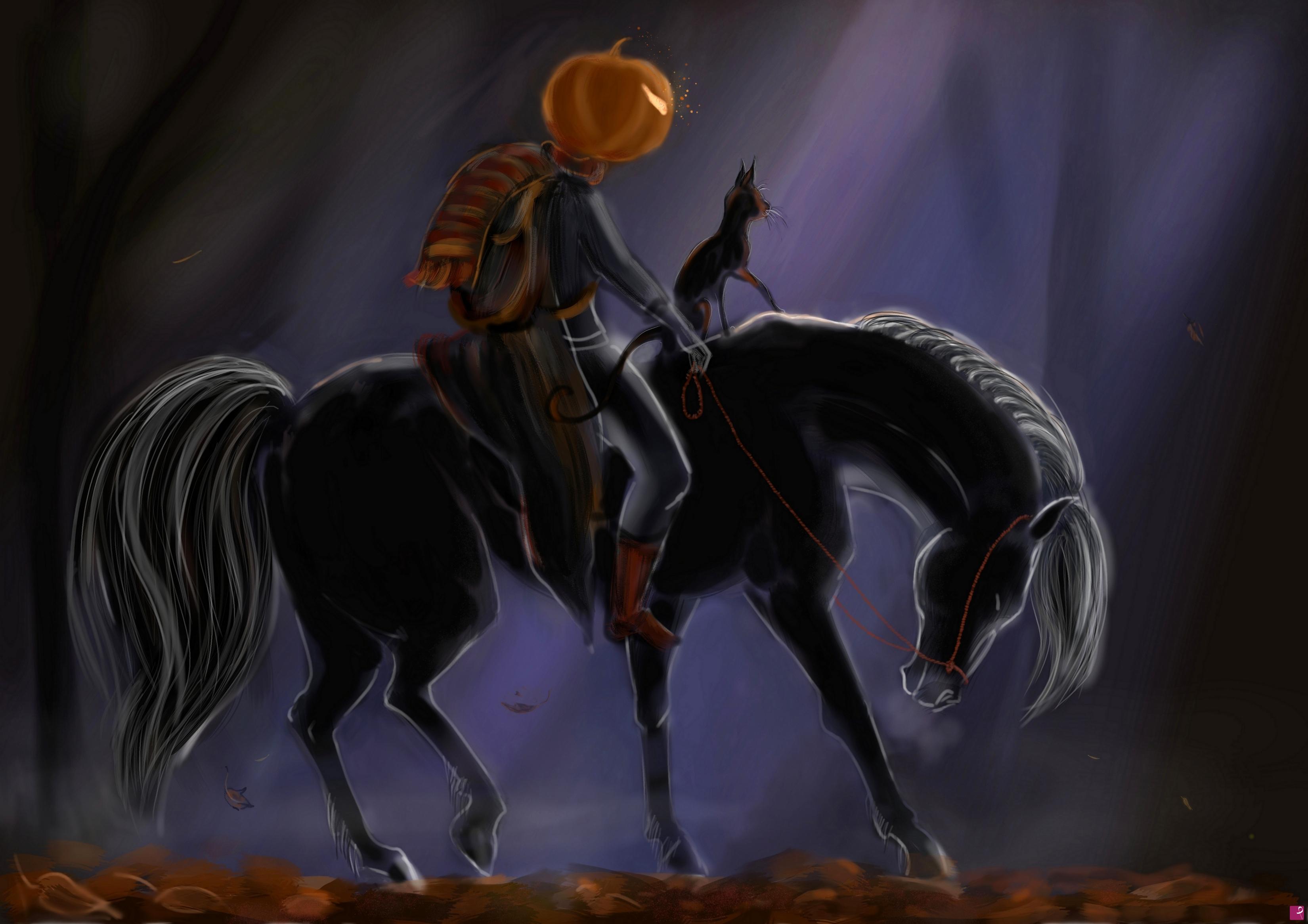 quadri in vendita online - Pumpkinhead Jack goes to school