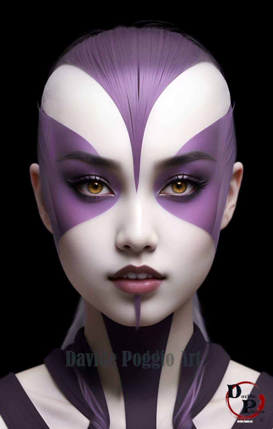 quadri in vendita online - Purple highlights