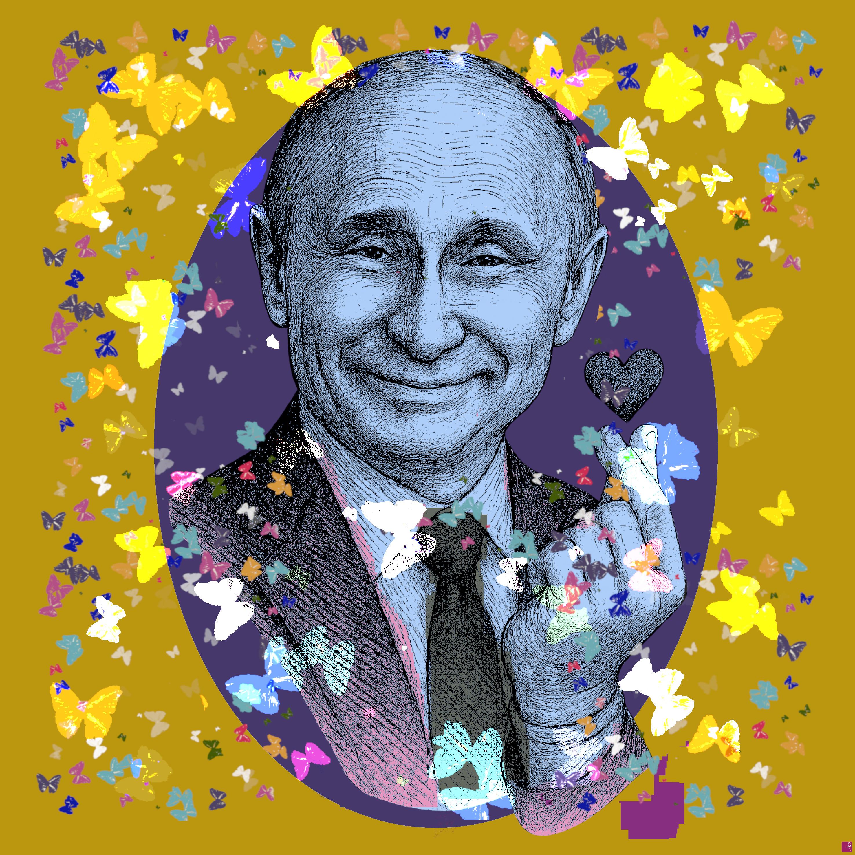 quadri in vendita online - Putin Butterfly Effect