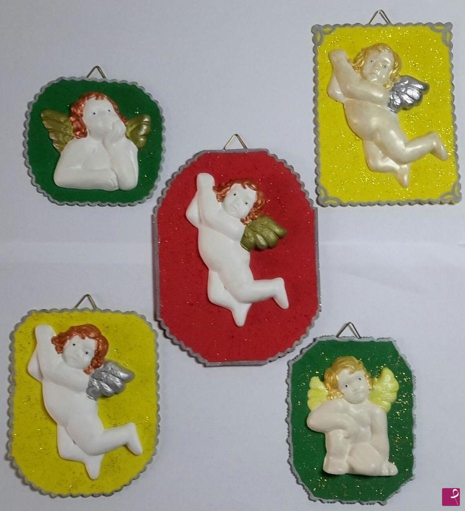 quadri in vendita online - Quadretti "Angeli in gesso profumato"