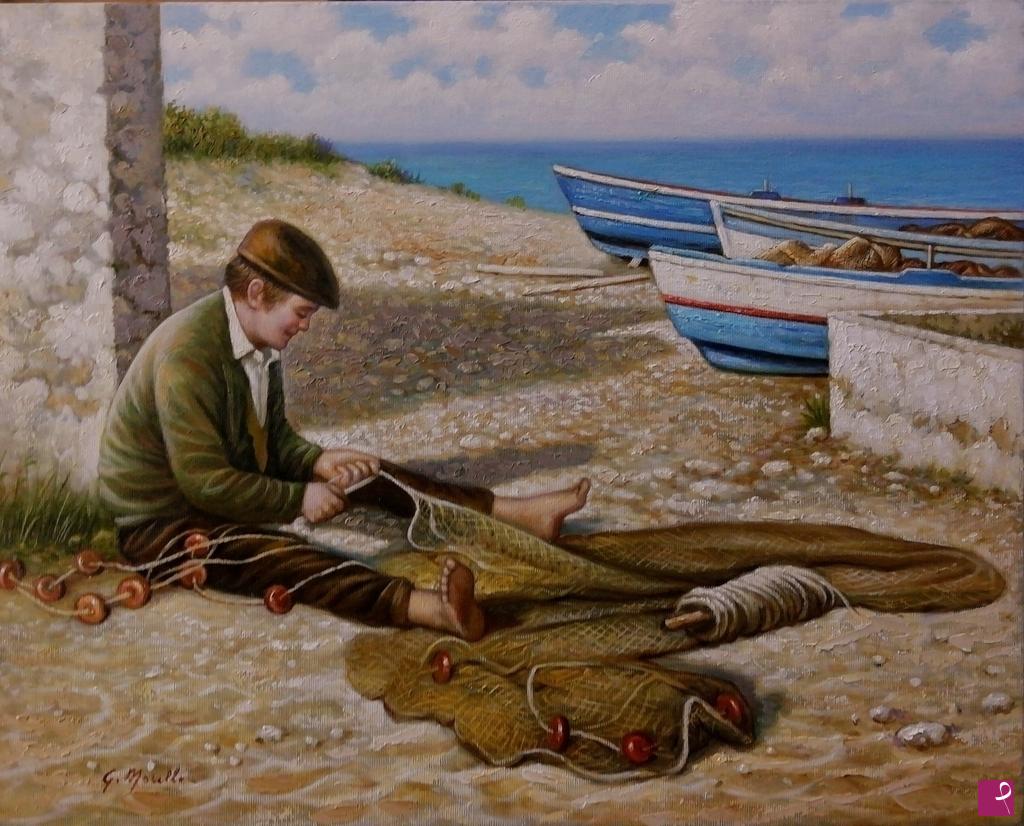 quadri in vendita online - Quadri in vendita - Il pescatore