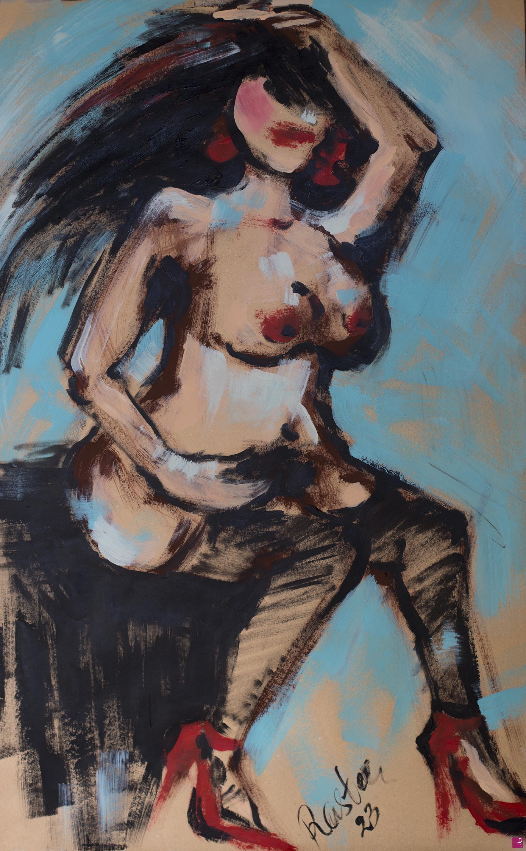 quadri in vendita online - Quadro donna nuda seducente
