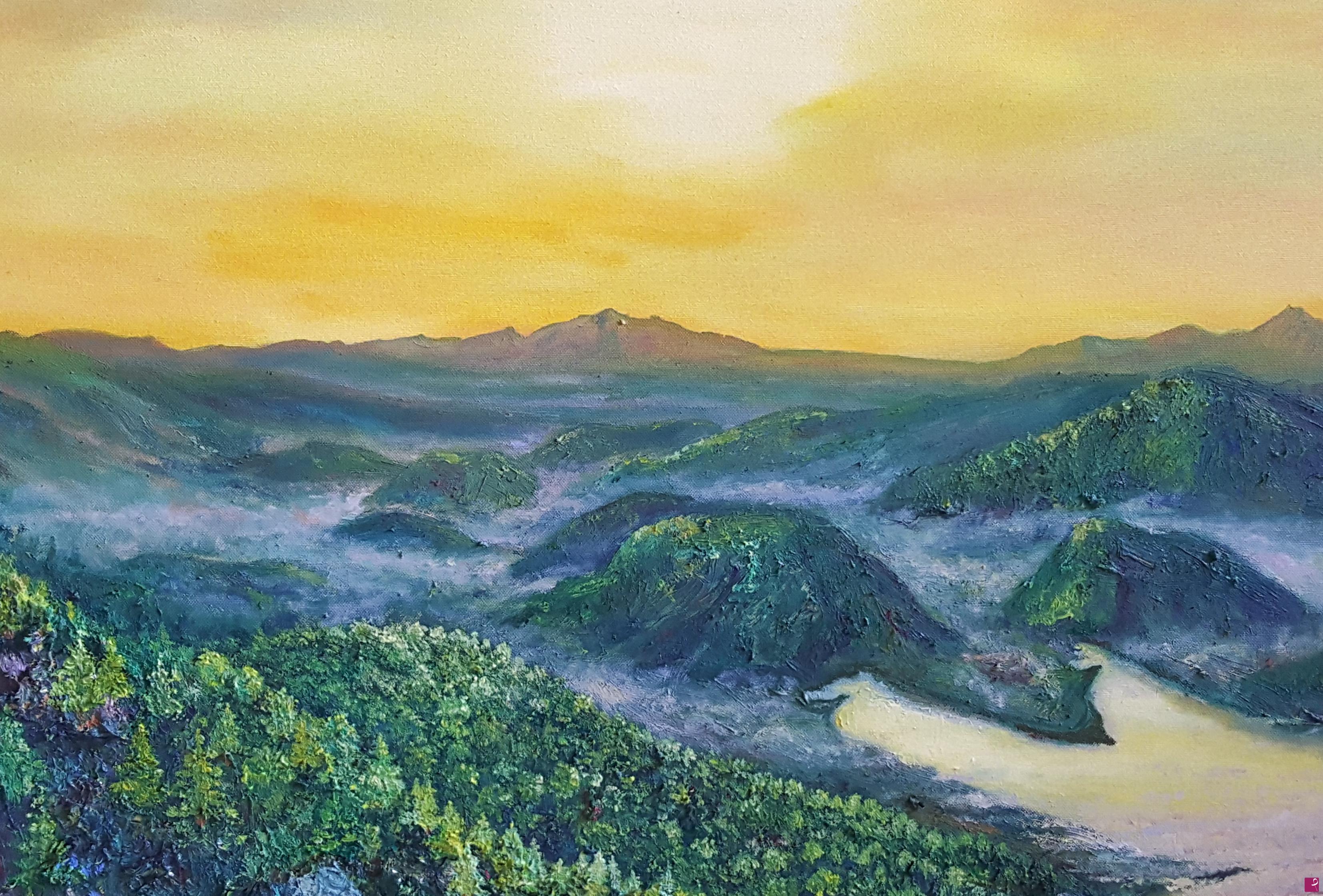 quadri in vendita online - Radiance Above the Hills