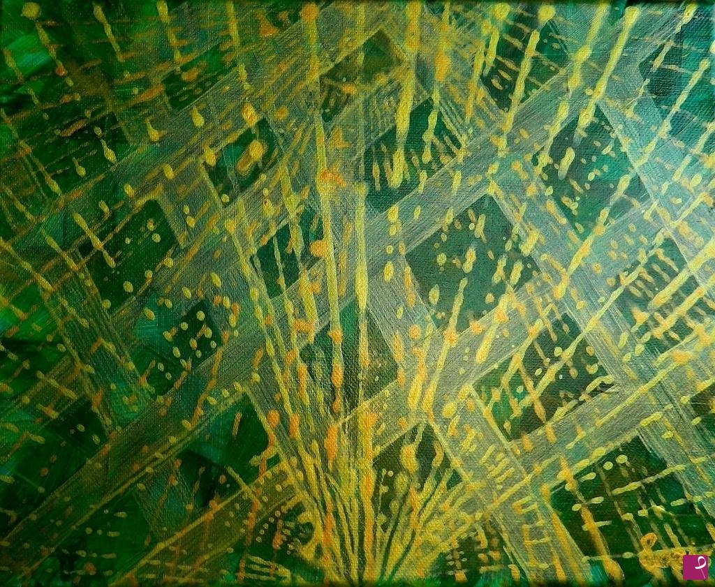 quadri in vendita online - Raggi dorati