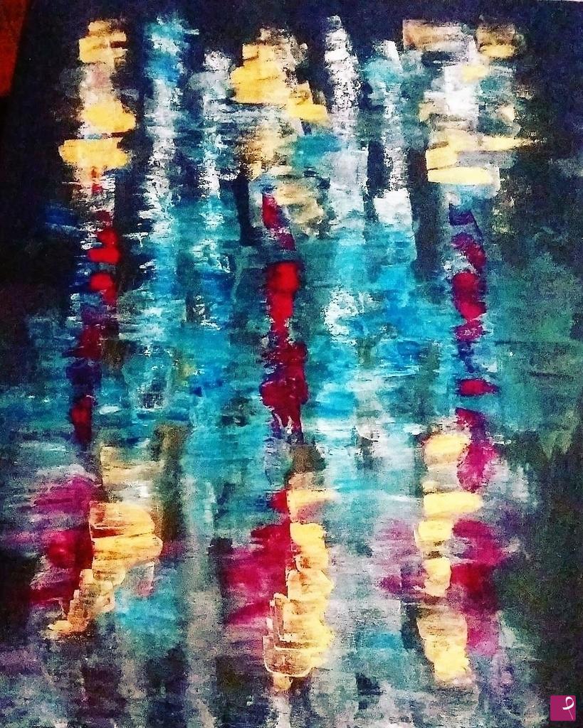 quadri in vendita online - Rain Reflections