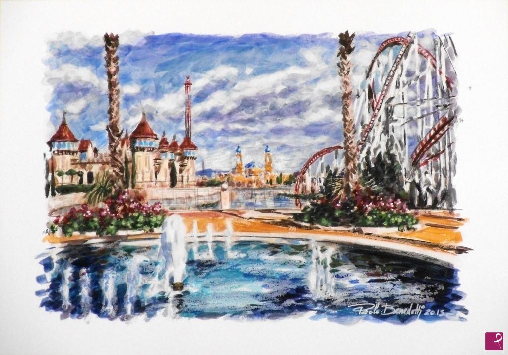 quadri in vendita online - Rainbow Magicland 1
