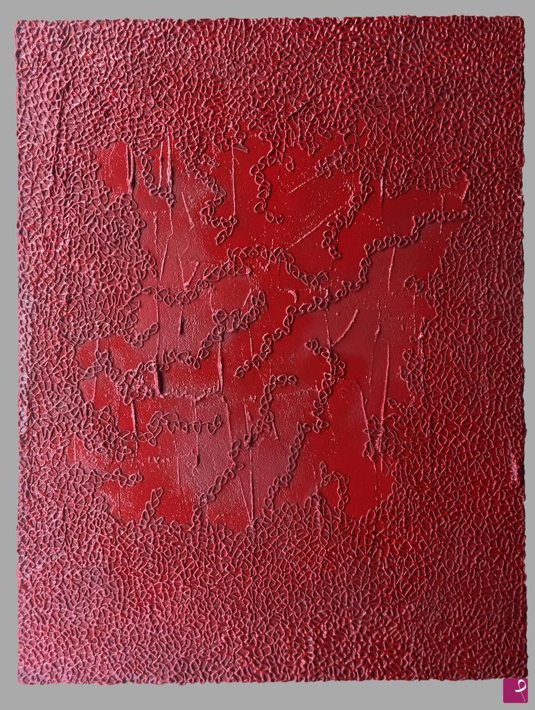 quadri in vendita online - Red on red
