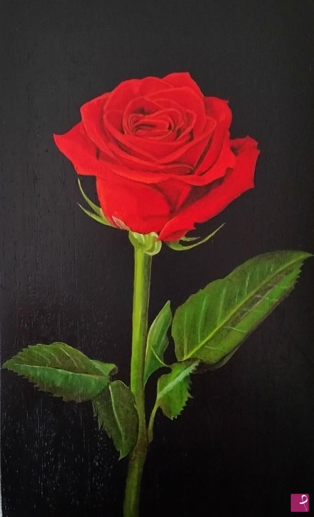 quadri in vendita online - "RED ROSE III"