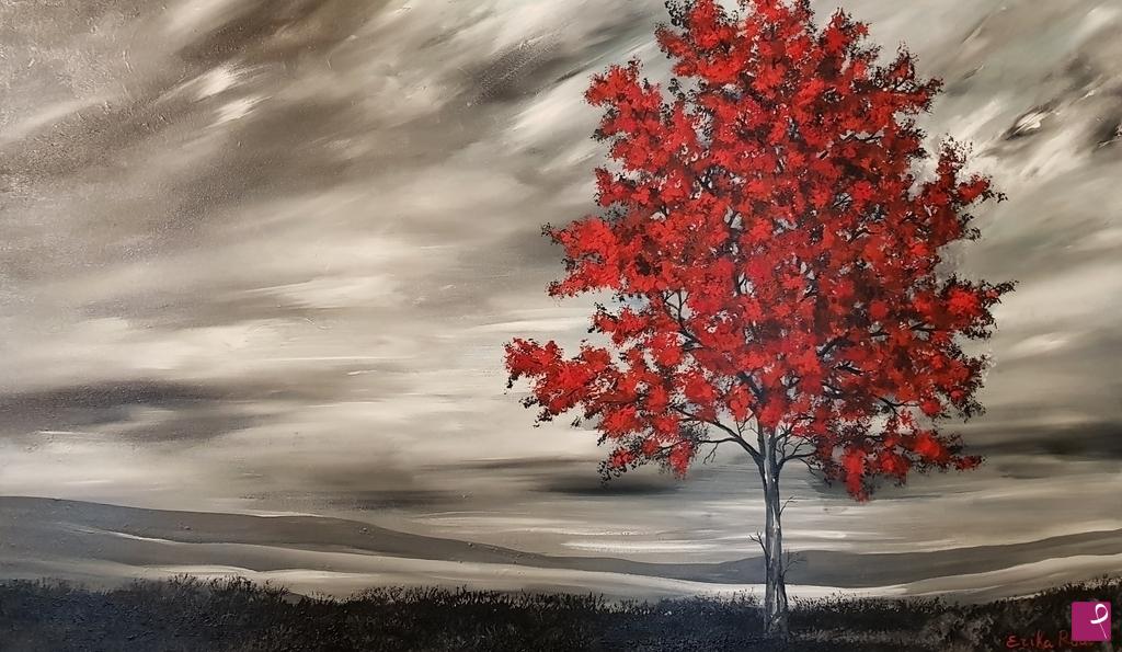 quadri in vendita online - red tree