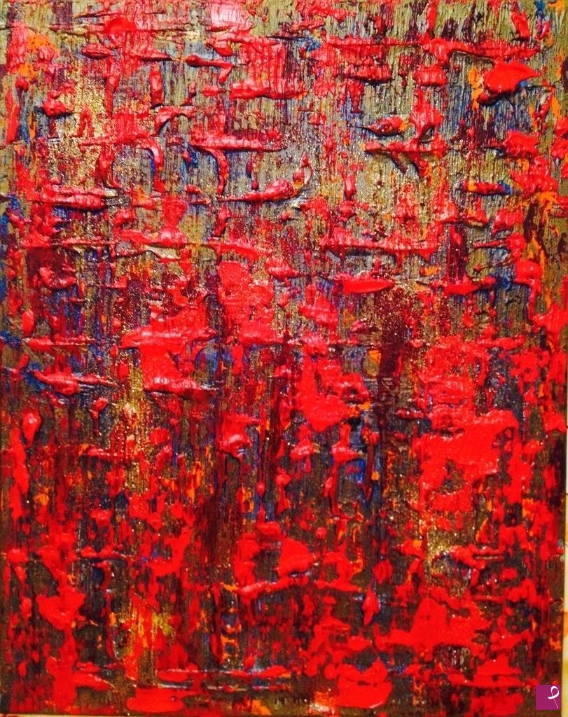 quadri in vendita online - Red Wall