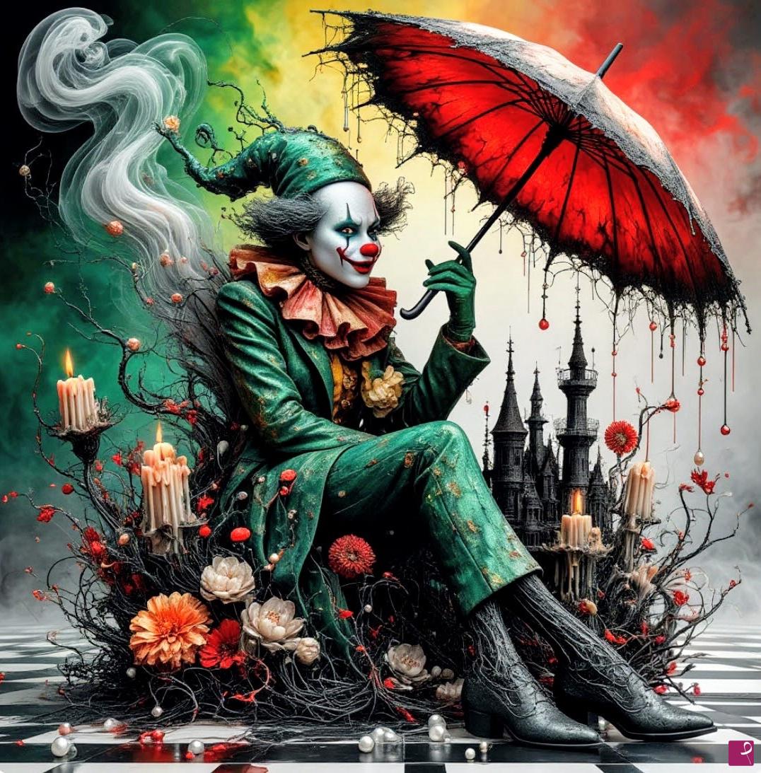 quadri in vendita online - Reflections of a Clown
