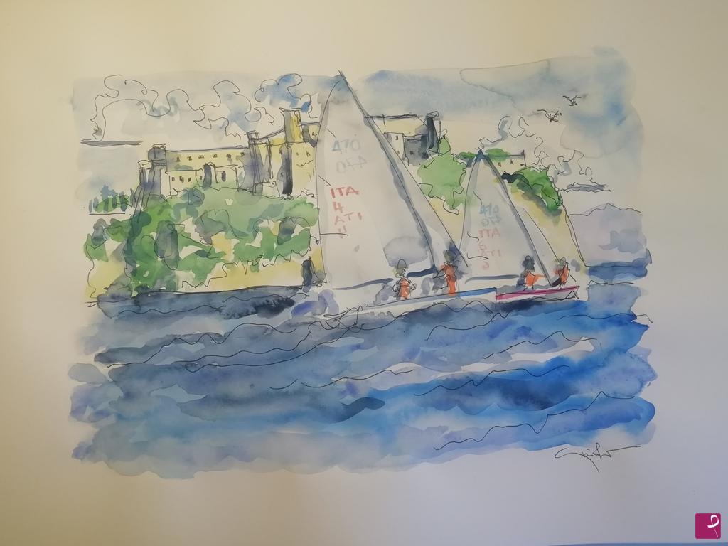 quadri in vendita online - regata a Gaeta