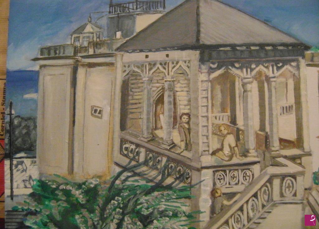 quadri in vendita online - Retro del Palazzo Gregoraci di Soverato