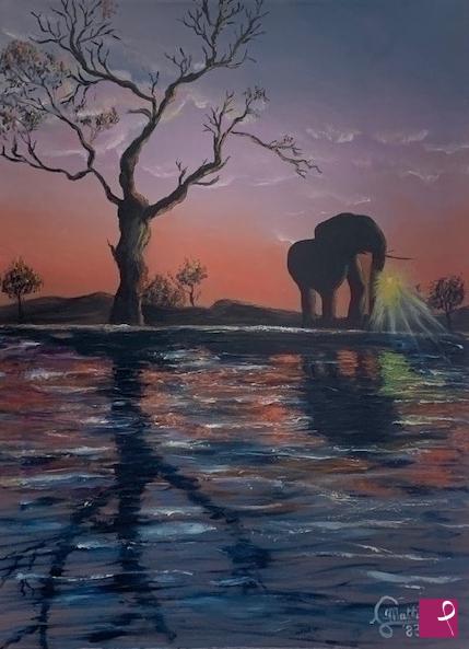 quadri in vendita online - Ricordando l'Africa