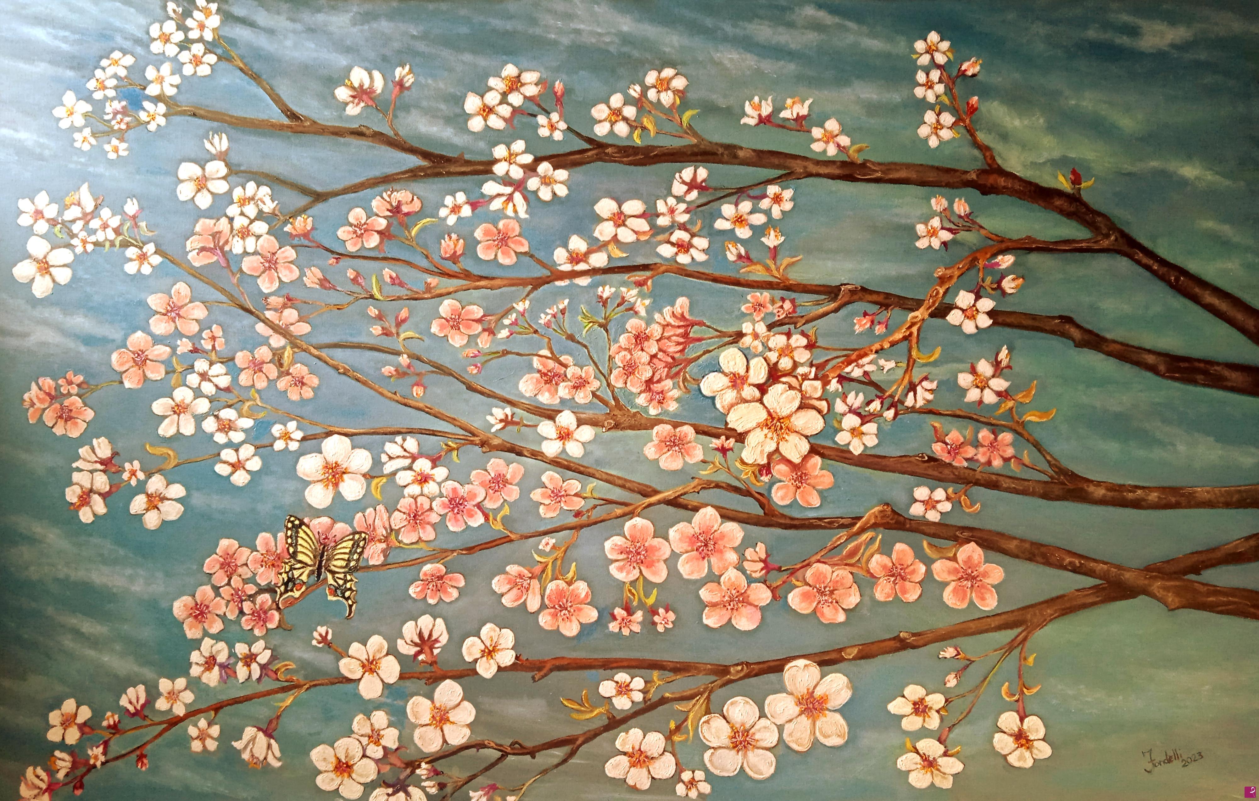 quadri in vendita online - Rinascita in fiore