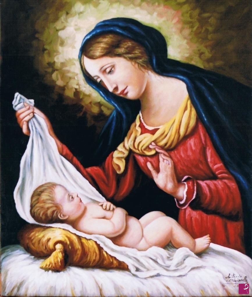 quadri in vendita online - Riproduzione madonna