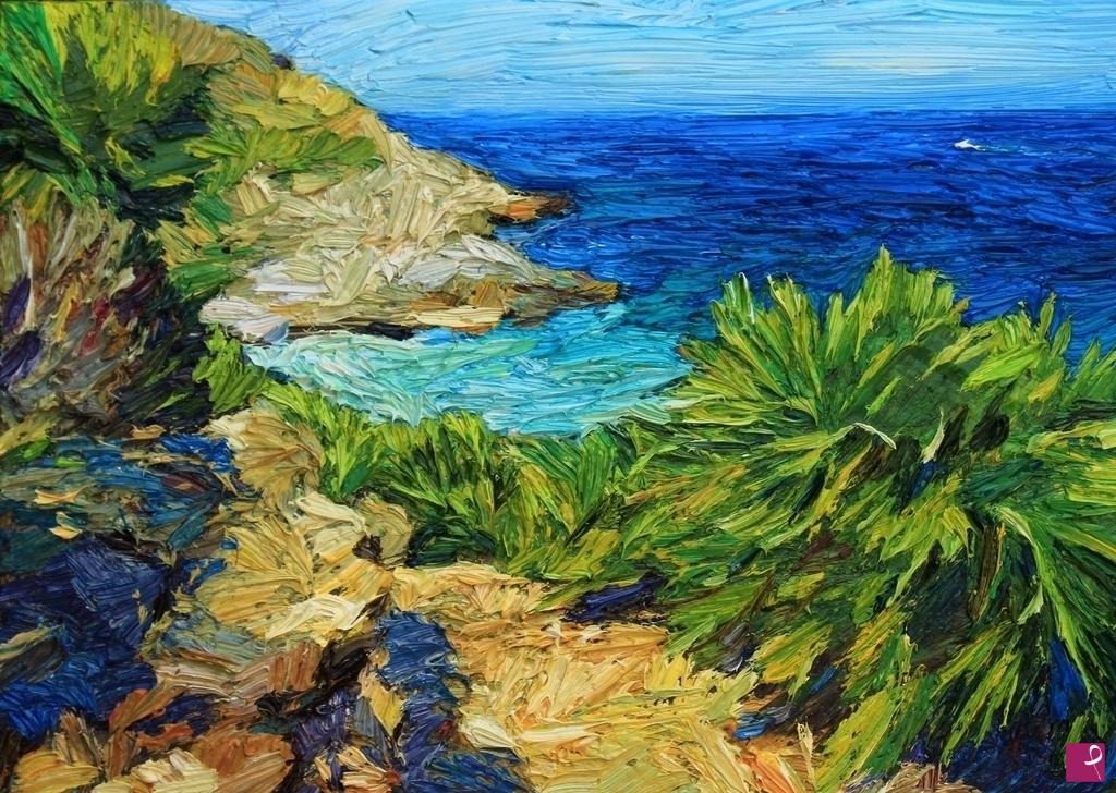 quadri in vendita online - "Riserva naturale dello zingaro" 
