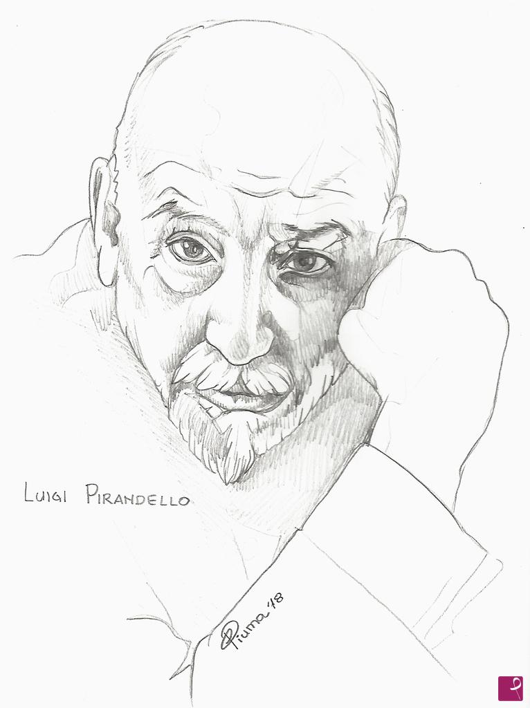 quadri in vendita online - ritratto a Luigi Pirandello