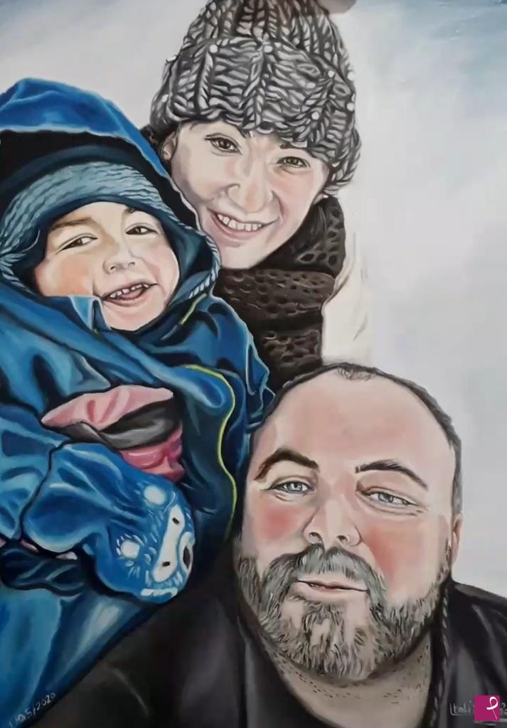 quadri in vendita online - Ritratto di famiglia 
