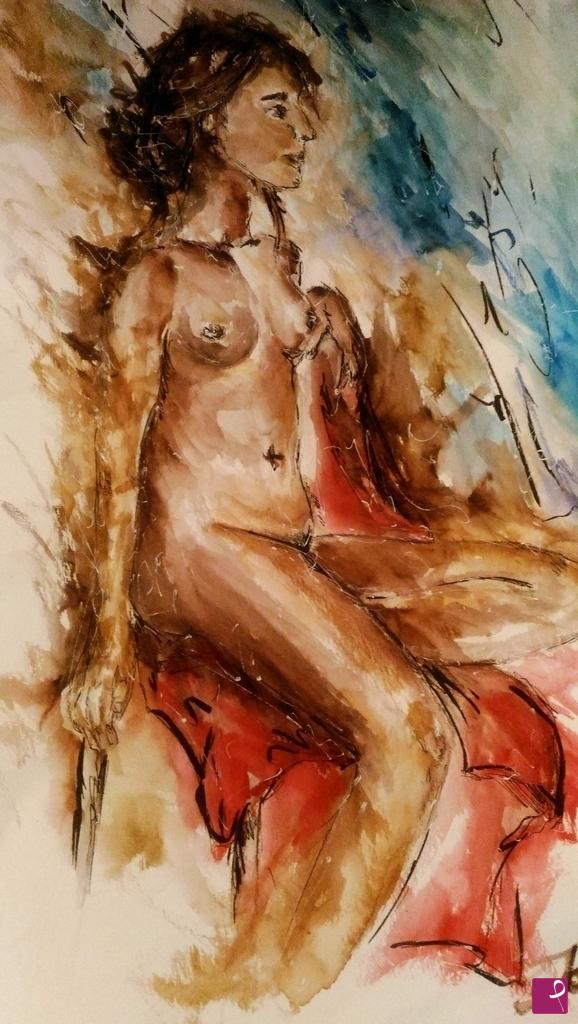 quadri in vendita online - RITRATTO DI GIOVANE DONNA