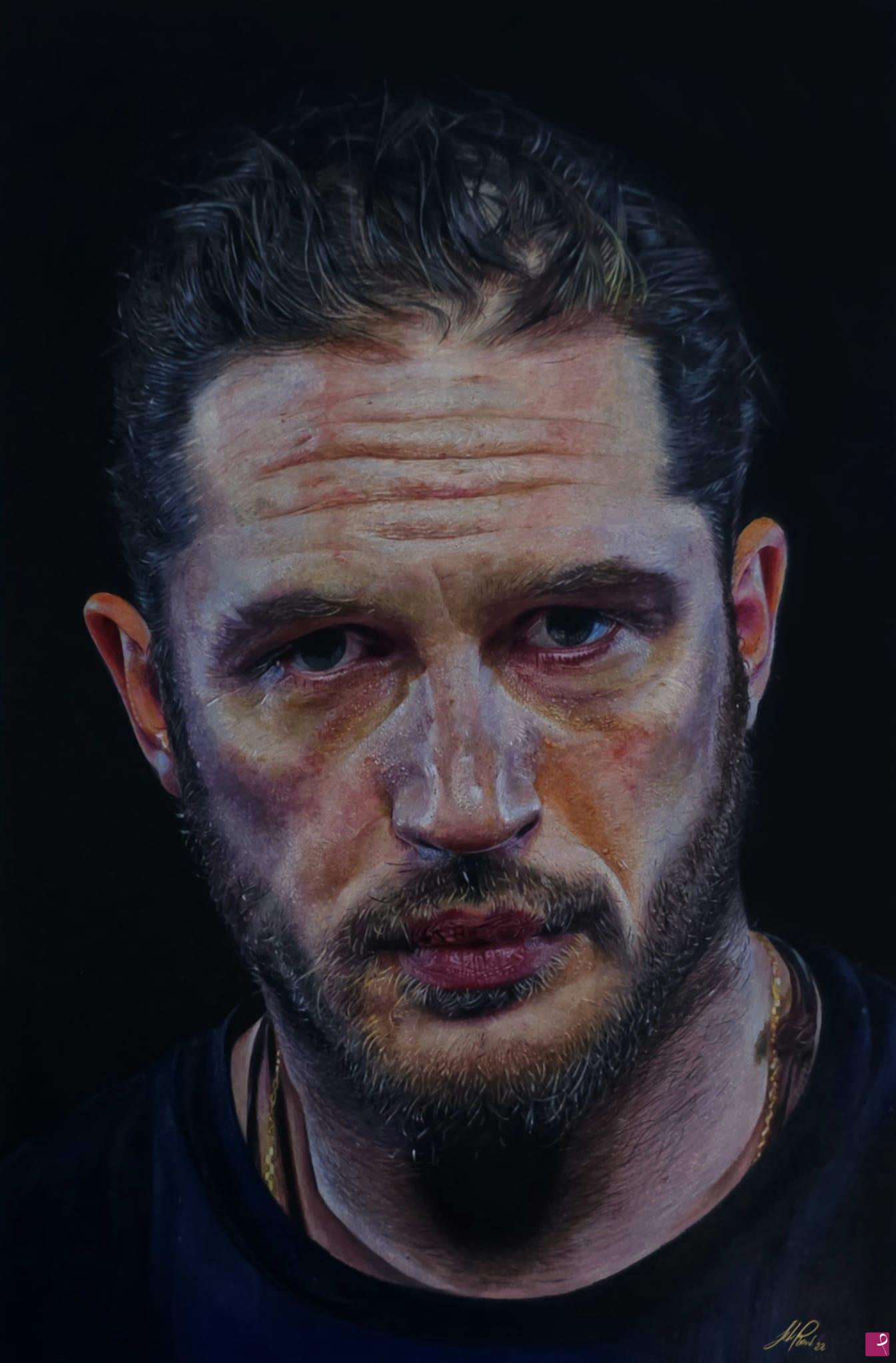 quadri in vendita online - Ritratto di Tom Hardy