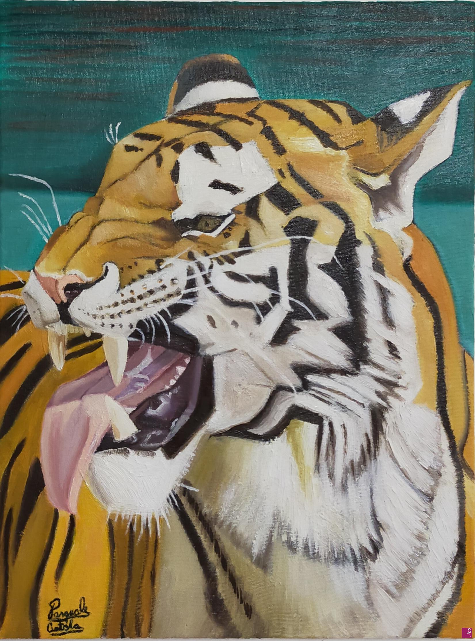 quadri in vendita online - Ritratto di una tigre